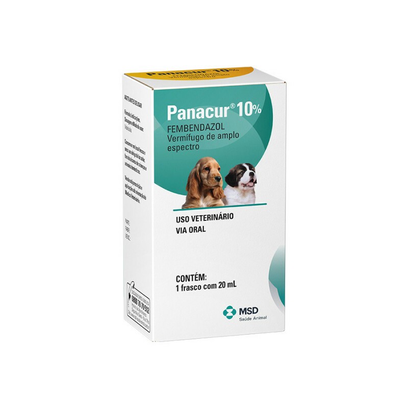 Panacur MSD 10% Suspensão Oral 20ml Panacur MSD 10% Suspensão Oral 20ml