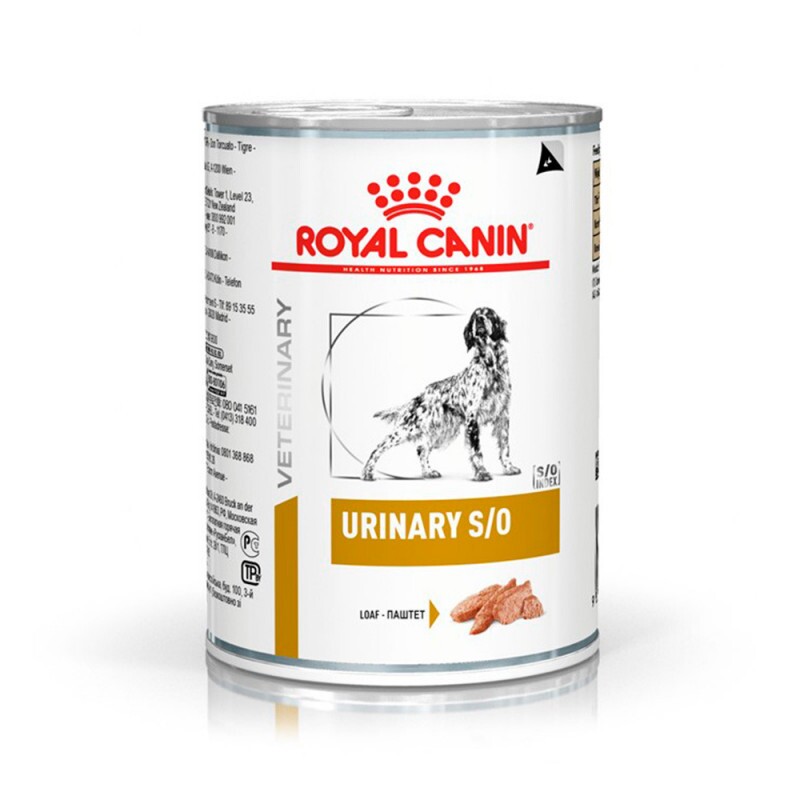 Ração Úmida Royal Canin Lata Veterinary Diet Urinary S/O para Cães com Cálculos Urinários - 410 g