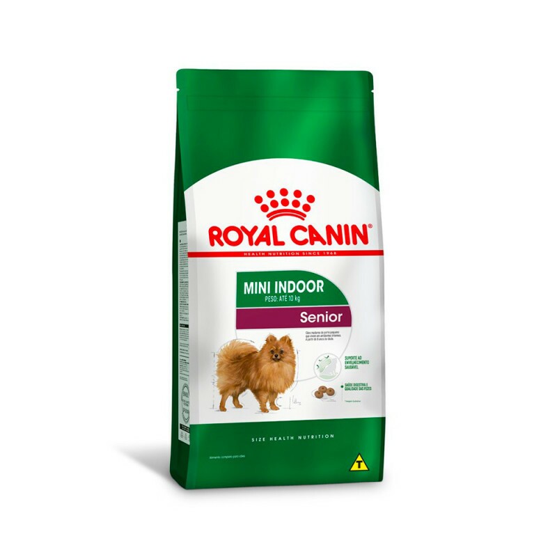 Ração Royal Canin Mini Indoor Cães SENIOR 2,5KG - UN