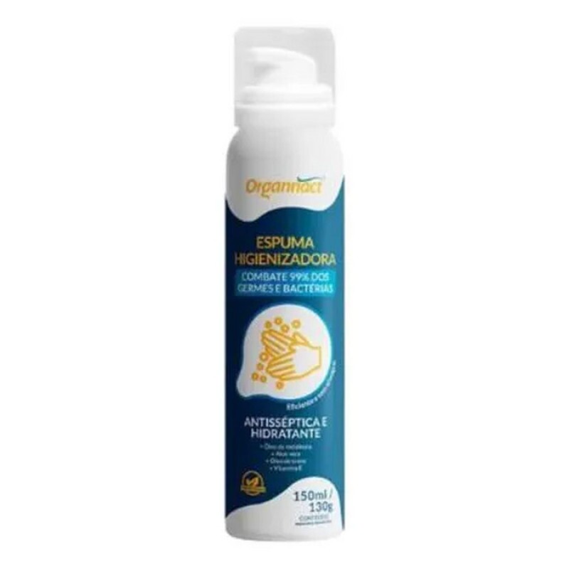 ESPUMA HIGIENIZADORA ANTISSEPTICA ORGANNACT 150ML