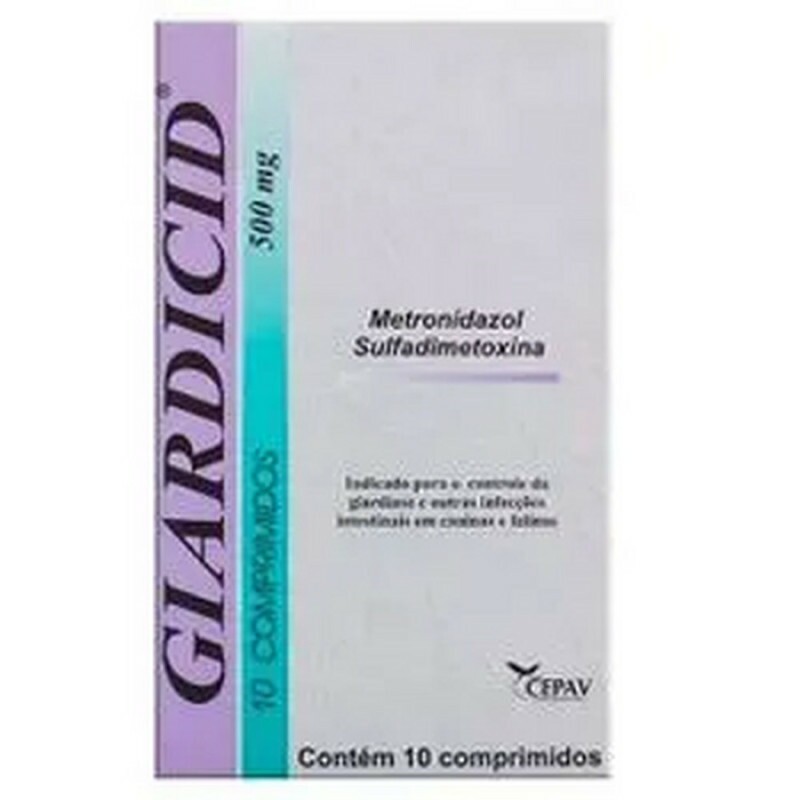 Antibiótico Cepav Giardicid 500mg para Cães e Gatos