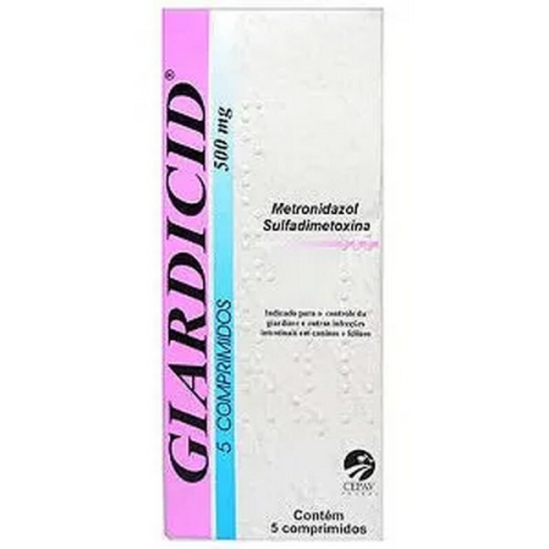Antibiótico Cepav Giardicid 500mg para Cães e Gatos