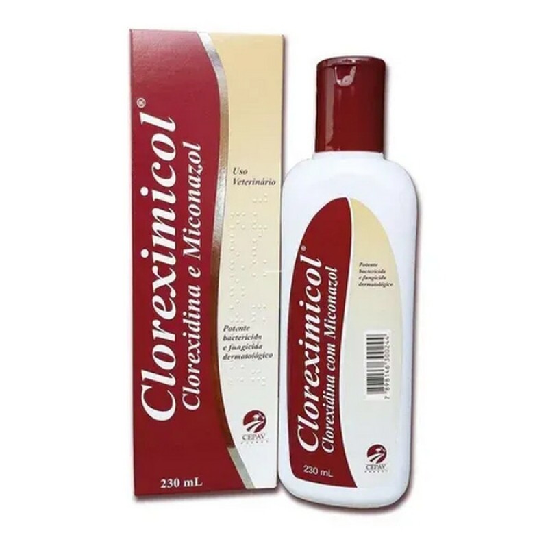 Cloreximicol Shampoo para Cães e Gatos Cepav 230 ml