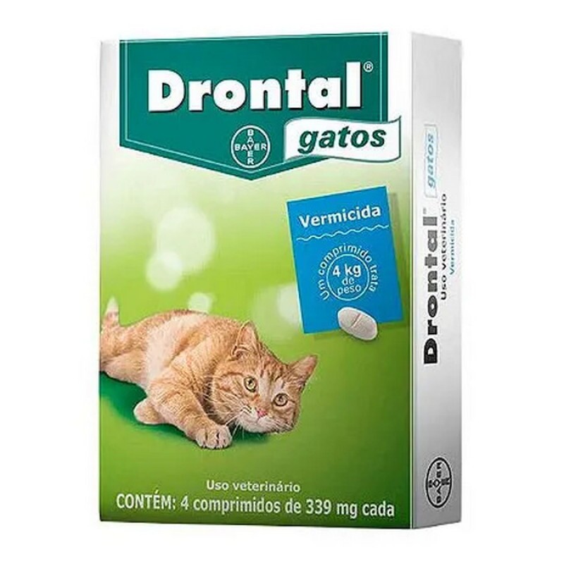 Drontal para Gatos com 4 comprimidos
