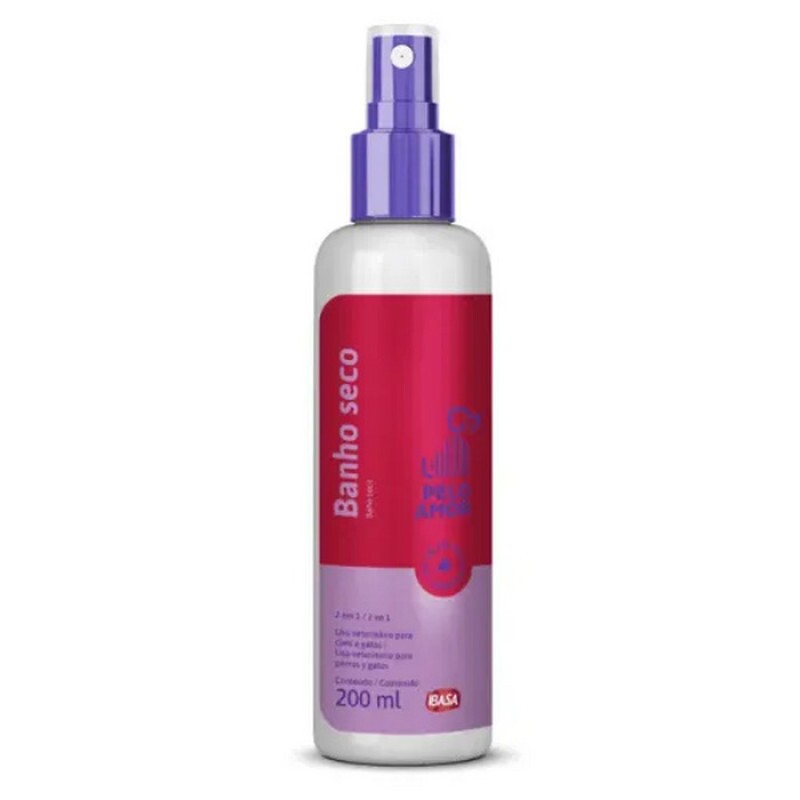 Banho a Seco Ibasa Pelo Amor para Cães e Gatos 200ml