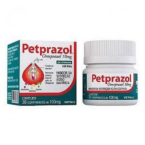 Inibidor de Secreção Ácido-gástrica Petprazol para Cães e Gatos (100MG) 