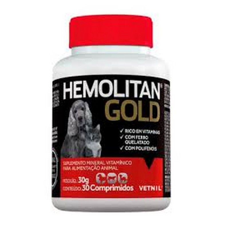 Suplemento Hemolitan Gold 30 comprimidos 30 g