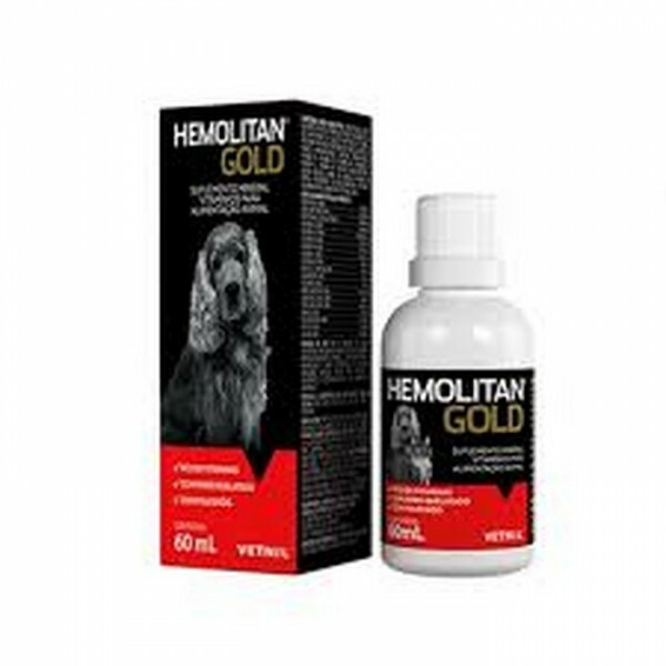Hemolitan Gold Suplemento Cães e Gatos 60ML - FT