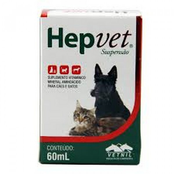 Hepvet Suspensão Suplemento Cães e Gatos 60ml