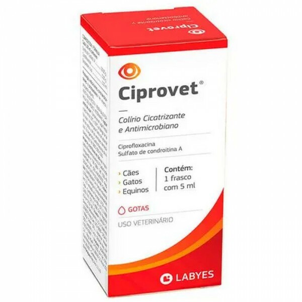 Ciprovet Colírio para Cães e Gatos 5 ml
