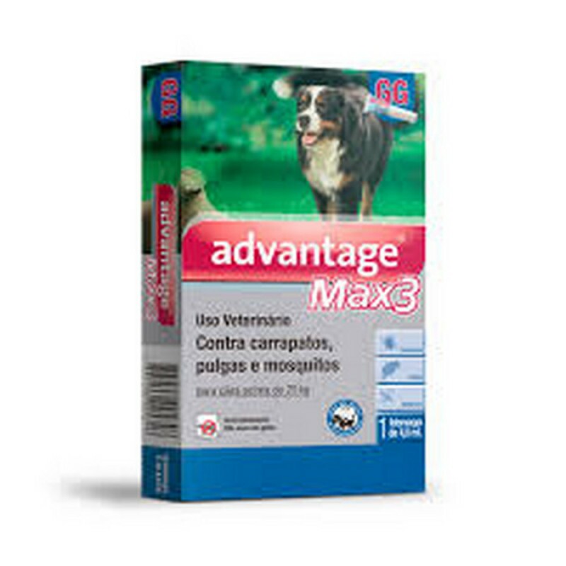 Antipulgas e Carrapatos Advantage Max3 4,0ml para Cães acima de 25kg
