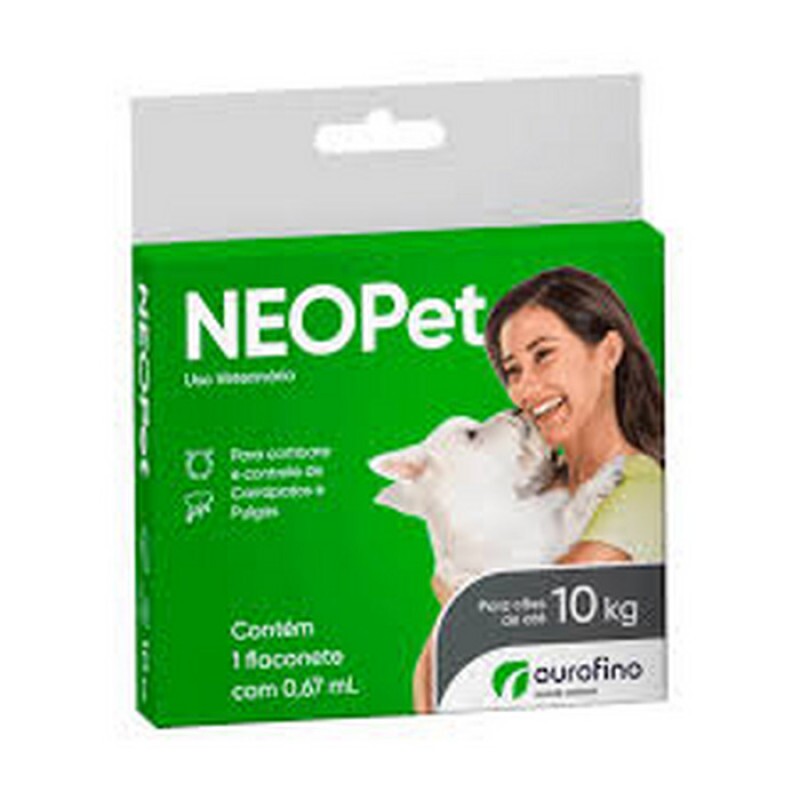 Antipulgas e Carrapatos Neopet Cães até 10kg 0,67 ml