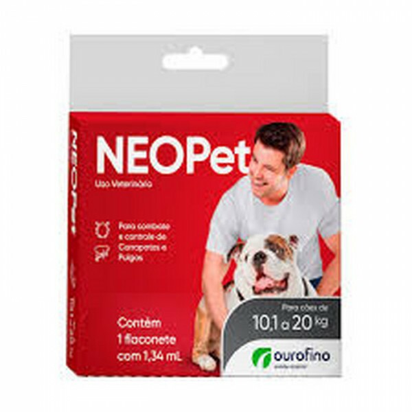 Antipulgas e Carrapatos Neopet Cães 10,1 a 20kg 1,34 ml