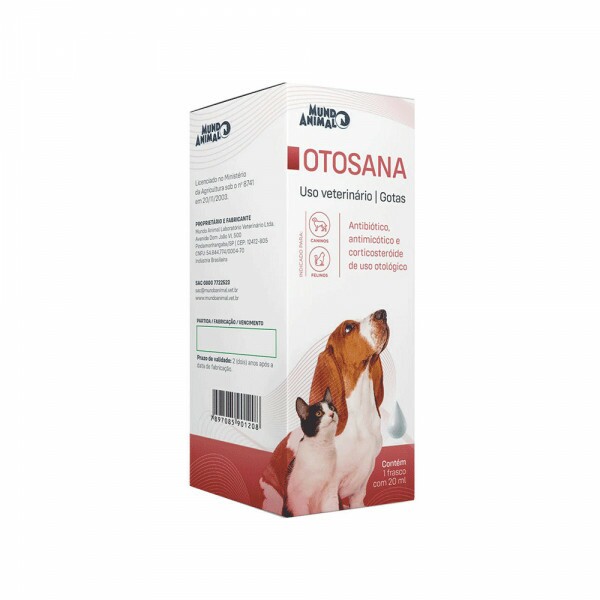 Otosana Solução Otológica Mundo Animal 20 ml
