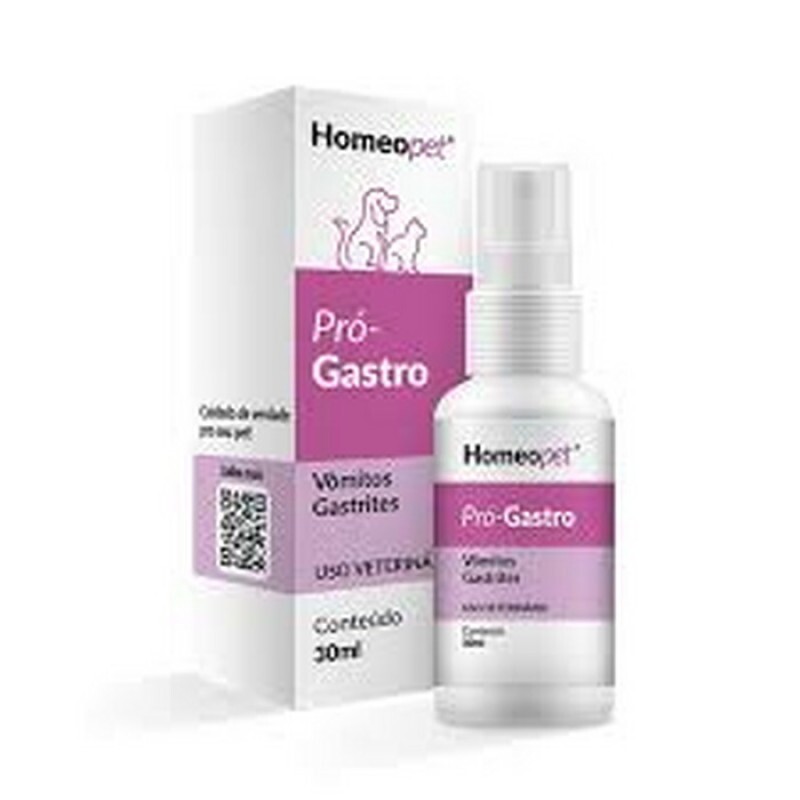 Sistema de Terapia Homeopet para Cães e Gatos Doenças do Estômago Pró-Gastro 30ML