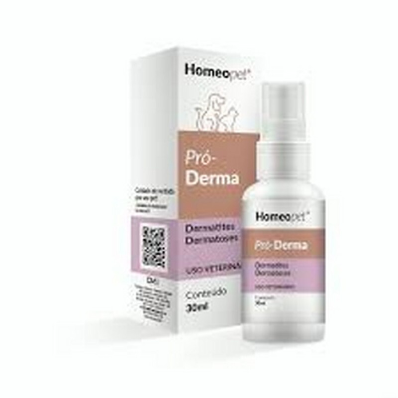 Sistema de Terapia Homeopet para Cães e Gatos Doenças da Pele Pró-Derma