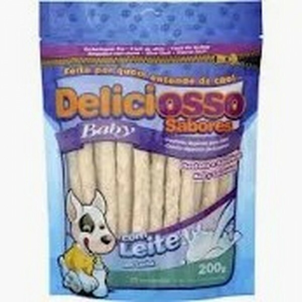 Ossinho XisDog Deliciosso Palito Medio Baby Leite 200 GR
