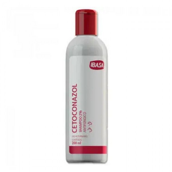Shampoo Ibasa Animal Health Cetoconazol para Cães e Gatos 200ML 