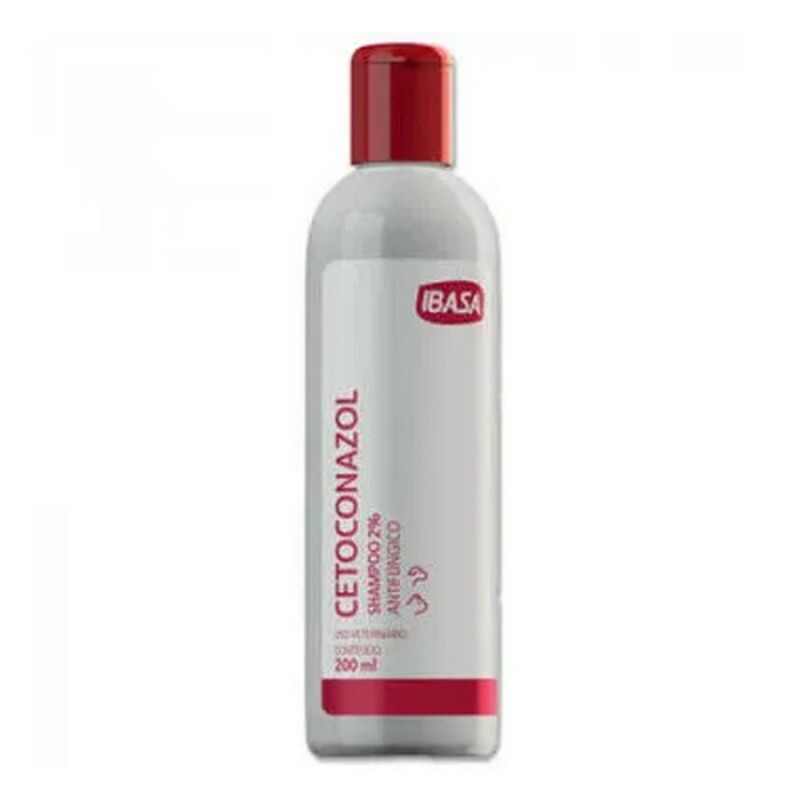 Shampoo Ibasa Animal Health Cetoconazol para Cães e Gatos 200ML 