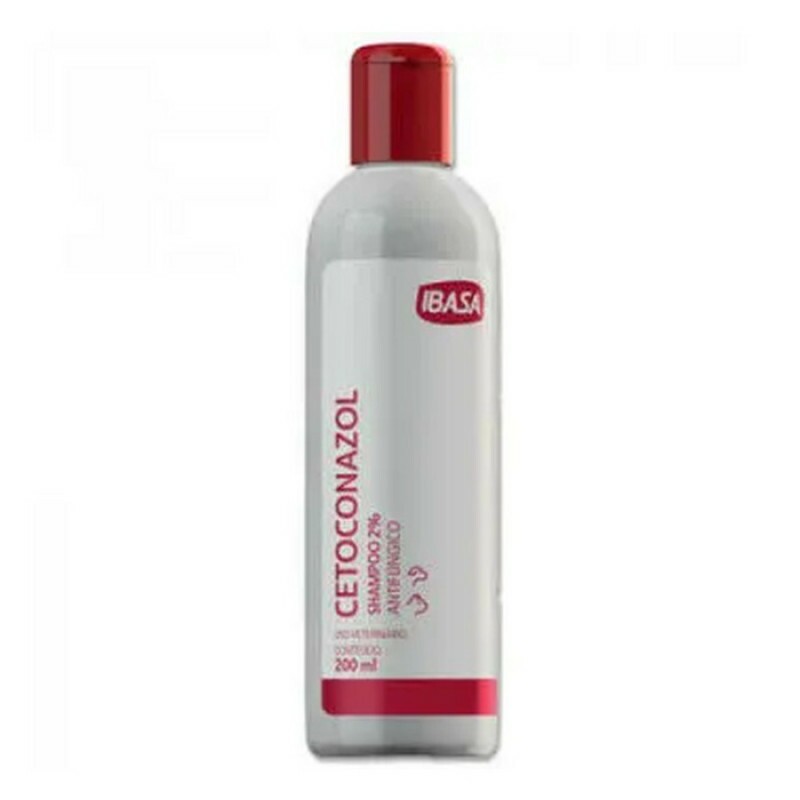 Shampoo Ibasa Animal Health Cetoconazol para Cães e Gatos 200ML 