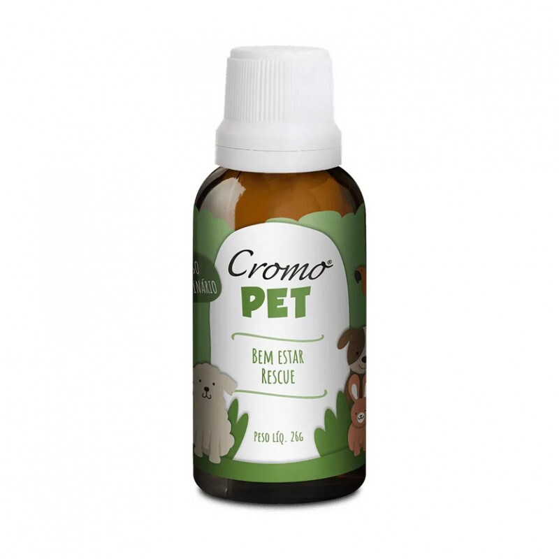 Bem Estar Rescue Pet Floral RESGATE SOS PET 26g - CromoPet Cromo Pet