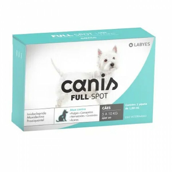 Antiparasitário Labyes Canis Fullspot para Cães de 5 a 10 kg