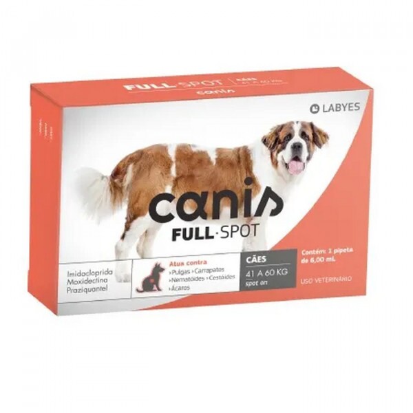 Antiparasitário Labyes Canis Fullspot para Cães de 41 a 60 kg
