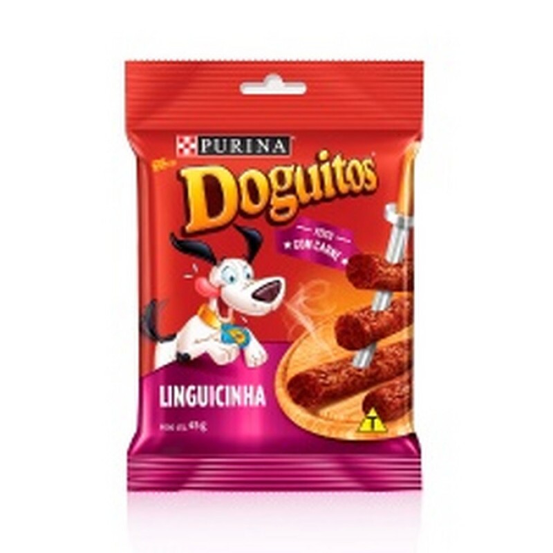 Petisco Doguitos Rodízio para Cães Adultos e Filhotes Sabor Linguicinha - 45g