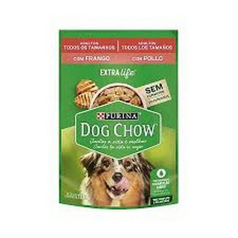 Ração Úmida dog Chow Sachê para Cães Adultos sabor Frango 100g