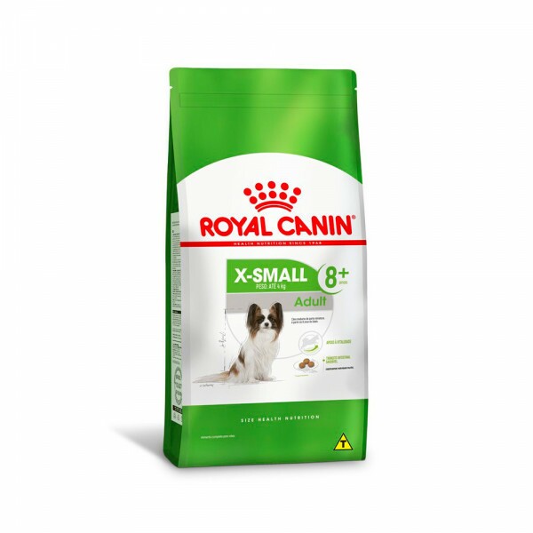 Ração Royal Canin X-Small Adult 8+ Cães Adultos e Idosos 1KG