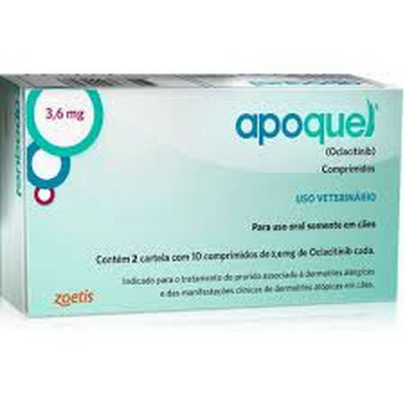 Apoquel 3,6mg Zoetis Dermatológico para Cães