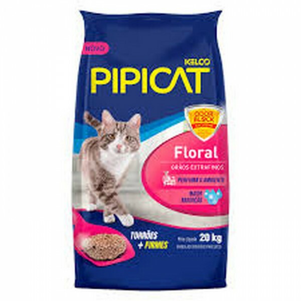 Areia Sanitária Kelco Pipicat Floral 20KG