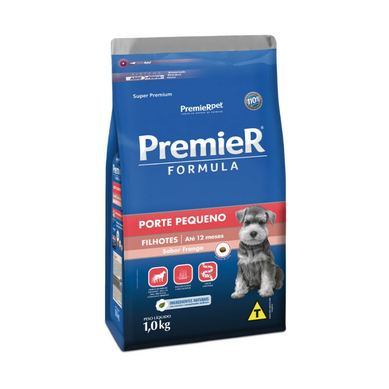 Ração Premier Fórmula Cães Filhotes Raças Pequenas 1KG