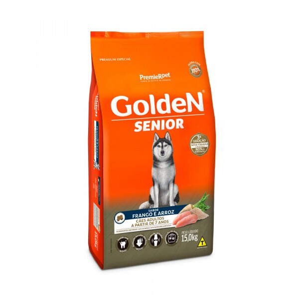 Ração Golden Fórmula para Cães Senior Sabor Frango e Arroz - 15kg