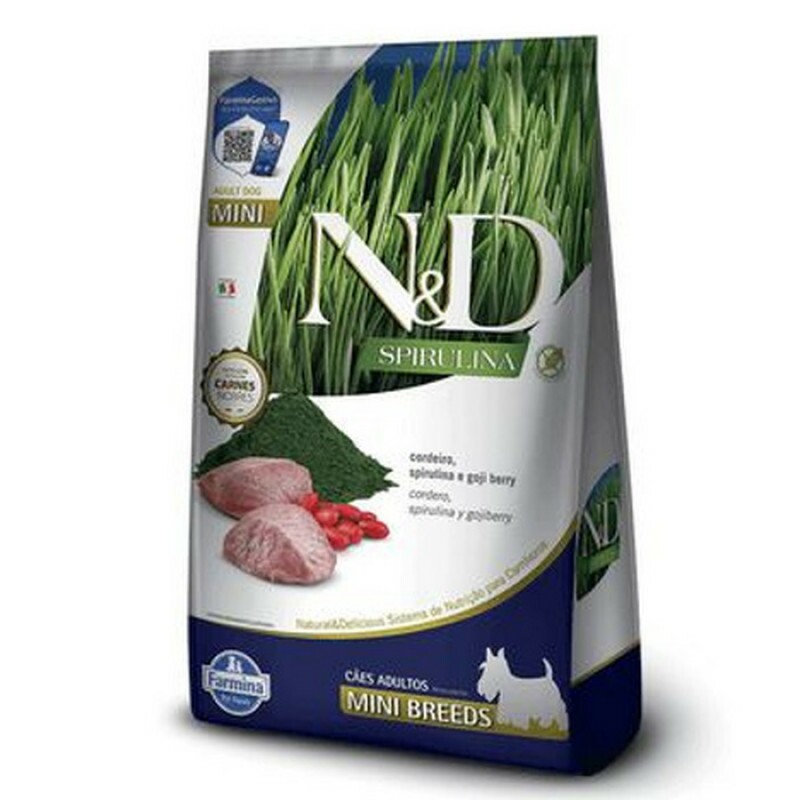Ração N&D Spirulina Cães Adultos Mini Cordeiro 2 kg