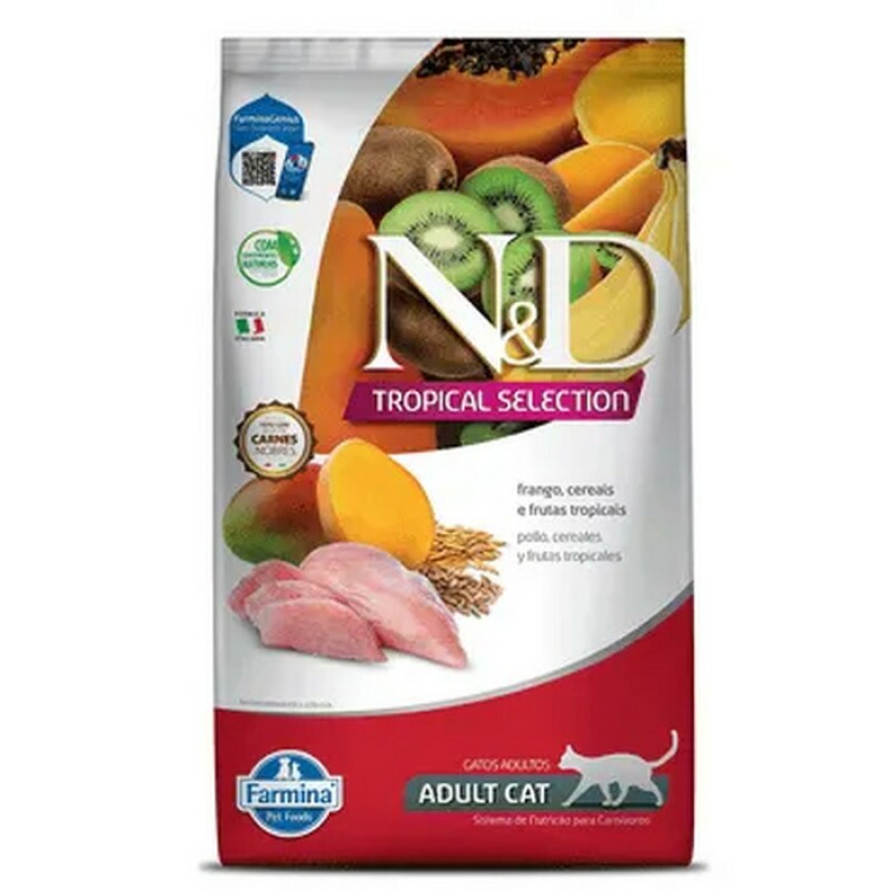 ND TROPICAL SELECTION FEL ADULT FRANGO 7KG