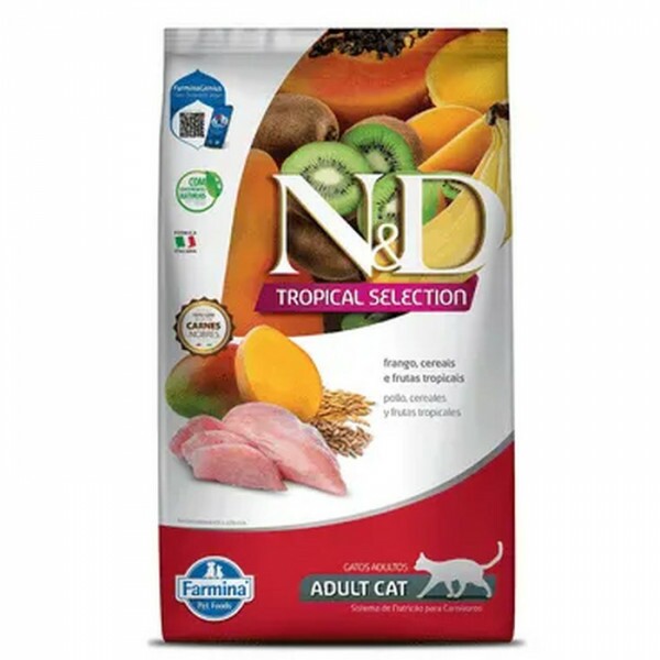 ND TROPICAL SELECTION FEL ADULT FRANGO 7KG