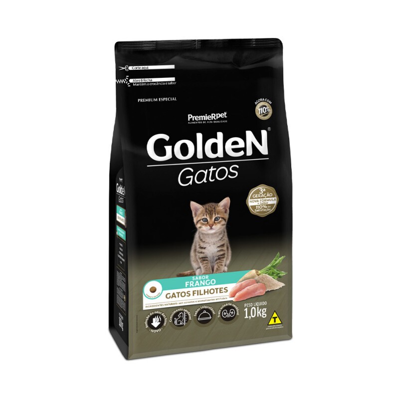 Ração Golden para Gatos Filhotes Sabor Frango 1KG