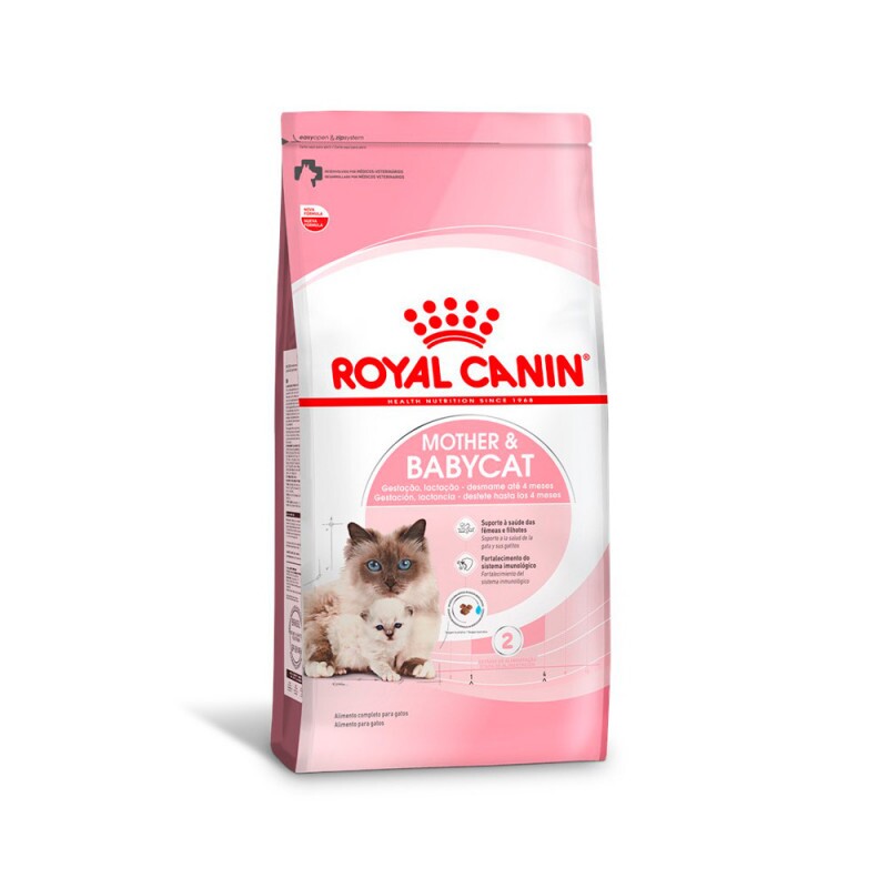 Ração Royal Canin Mother & Babycat para Gatas Gestantes e Lactantes e Gatos 1,5KG - UN
