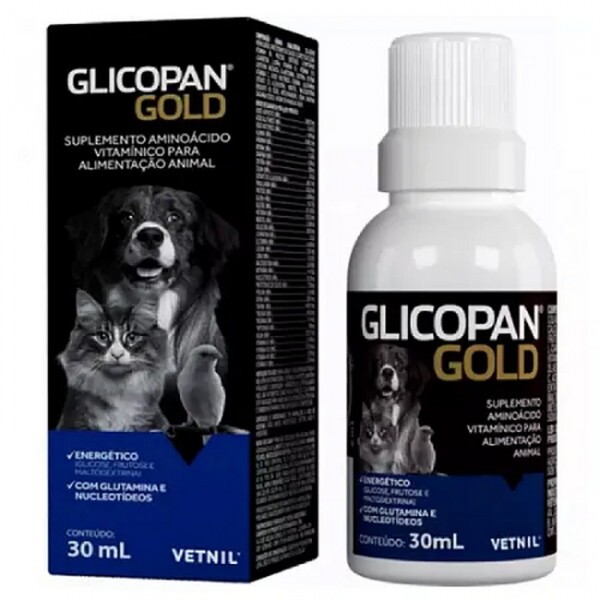 Glicopan Gold Suplemento de Vitaminas para Pets Vetnil 30 ml