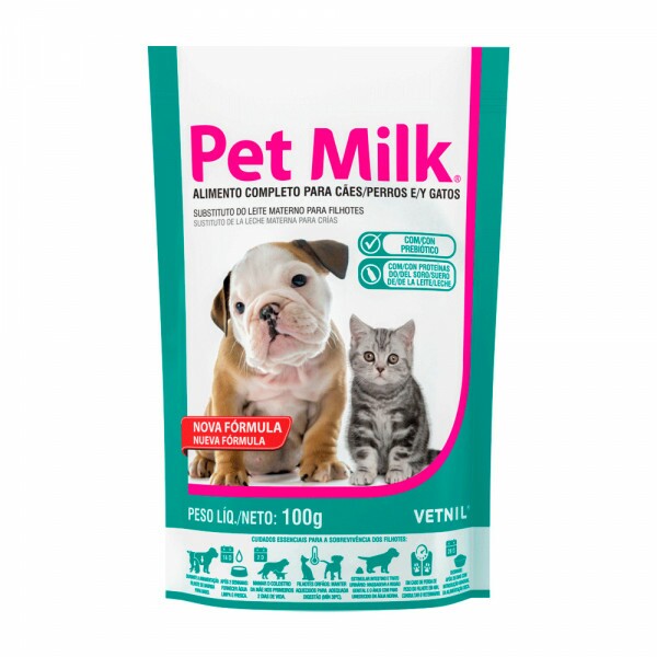 Pet Milk Sachê Cães e Gatos Filhotes Vetnil 100 g