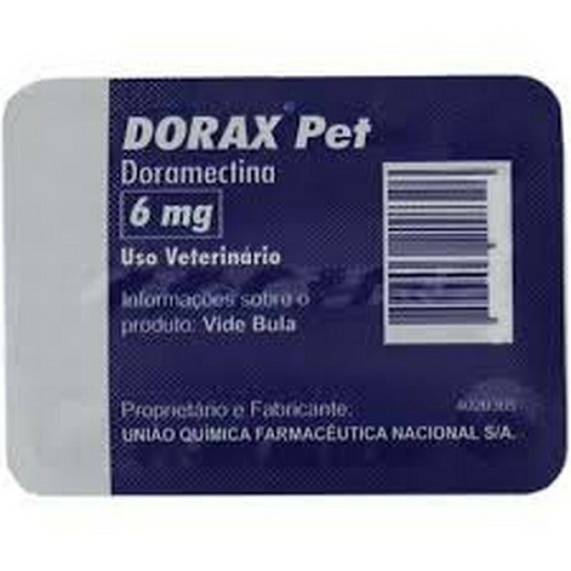 Carrapaticida Dorax Pet Doramectina Palatável 1 Blister com 4 Comprimidos para Cães