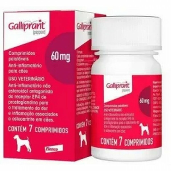 Anti-inflamatório para Cães Galliprant 60mg 7 COMP.
