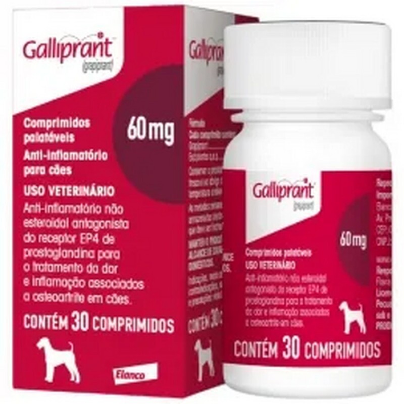 Anti-inflamatório para Cães Galliprant 60mg 30 COMP.