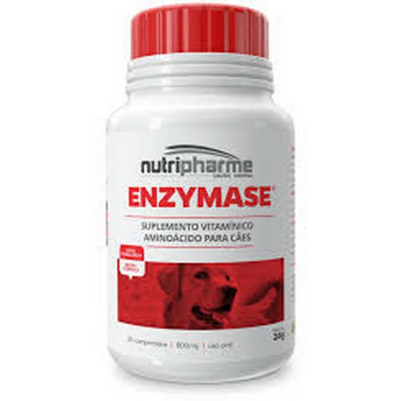 Enzymase Suplemento Vitamínico para Cachorro Nutripharme 30 Comprimidos