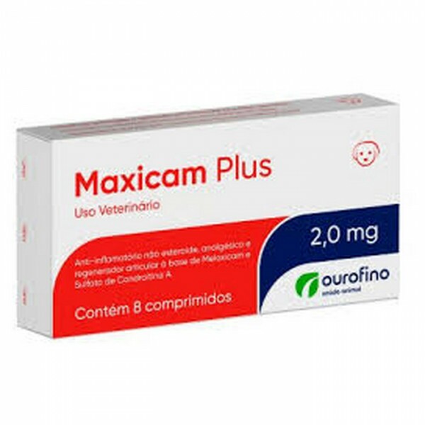 Maxicam Plus Ourofino 2mg 8 Comprimidos