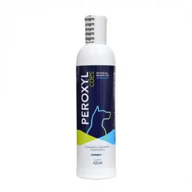 SHAMPOO PEROXIDO DE BENZOILA 2,5 % PEROXYL CENTAGRO 420 ML