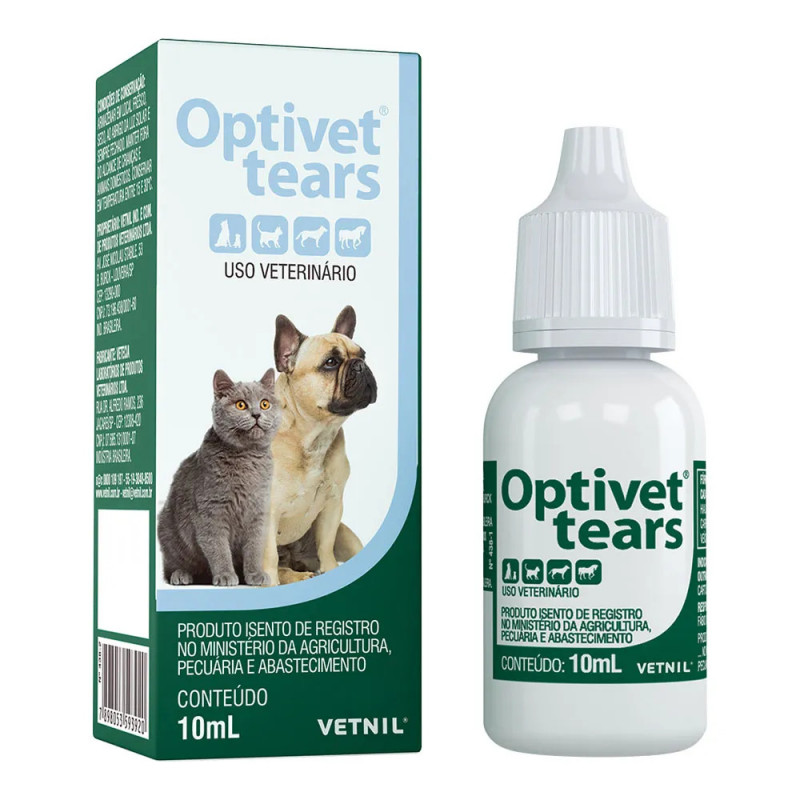 Optivet Tears Colírio Cães e Gatos 10 ml