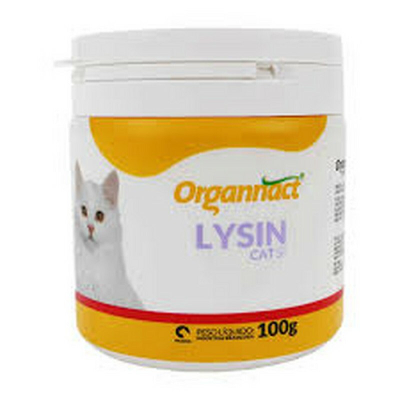 Suplemento Organnact Lysin Cat SF para Gatos 100g