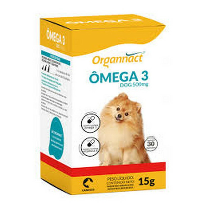 Ômega 3 Dog Organnact 500mg para Cães